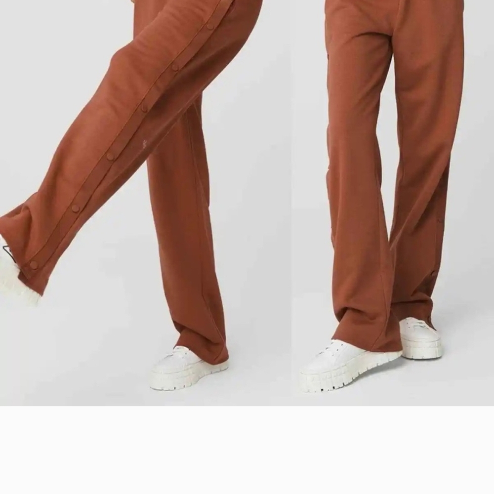 AloAccolade Straight Leg Sweatpant - Chestnut Sz MEDIUM